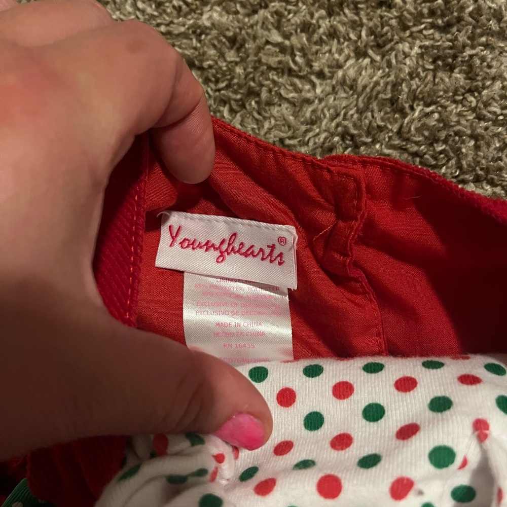 Corduroy Christmas 2 Piece Dress 3T - Picture 4 of 6